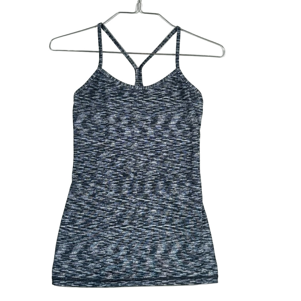 Lululemon Tank Top Size 6 Power Y Form Fitting Racerback Gray